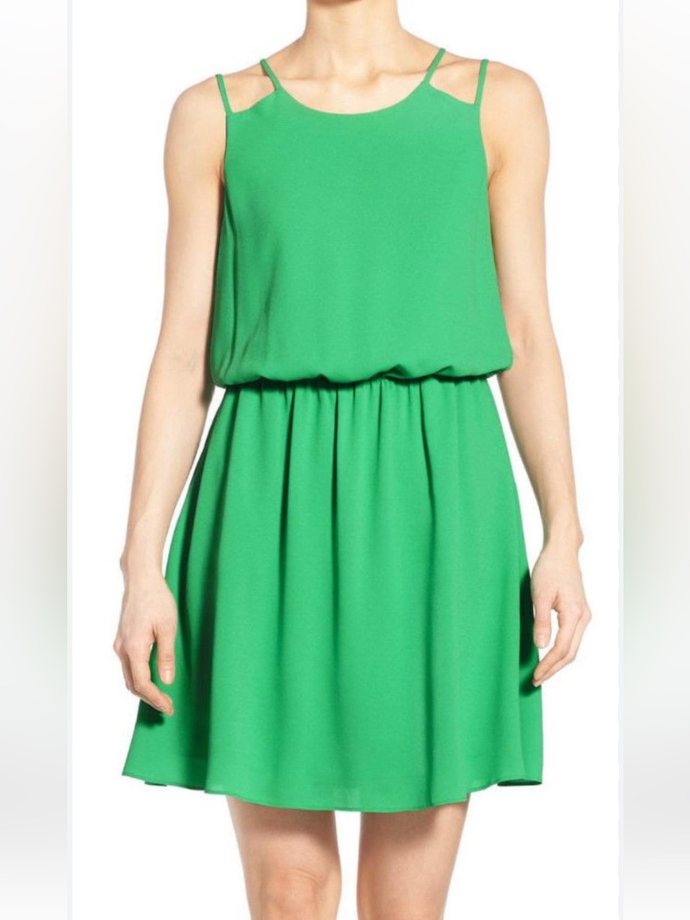 cooper & ella Green Double-Strap Casual Sundress